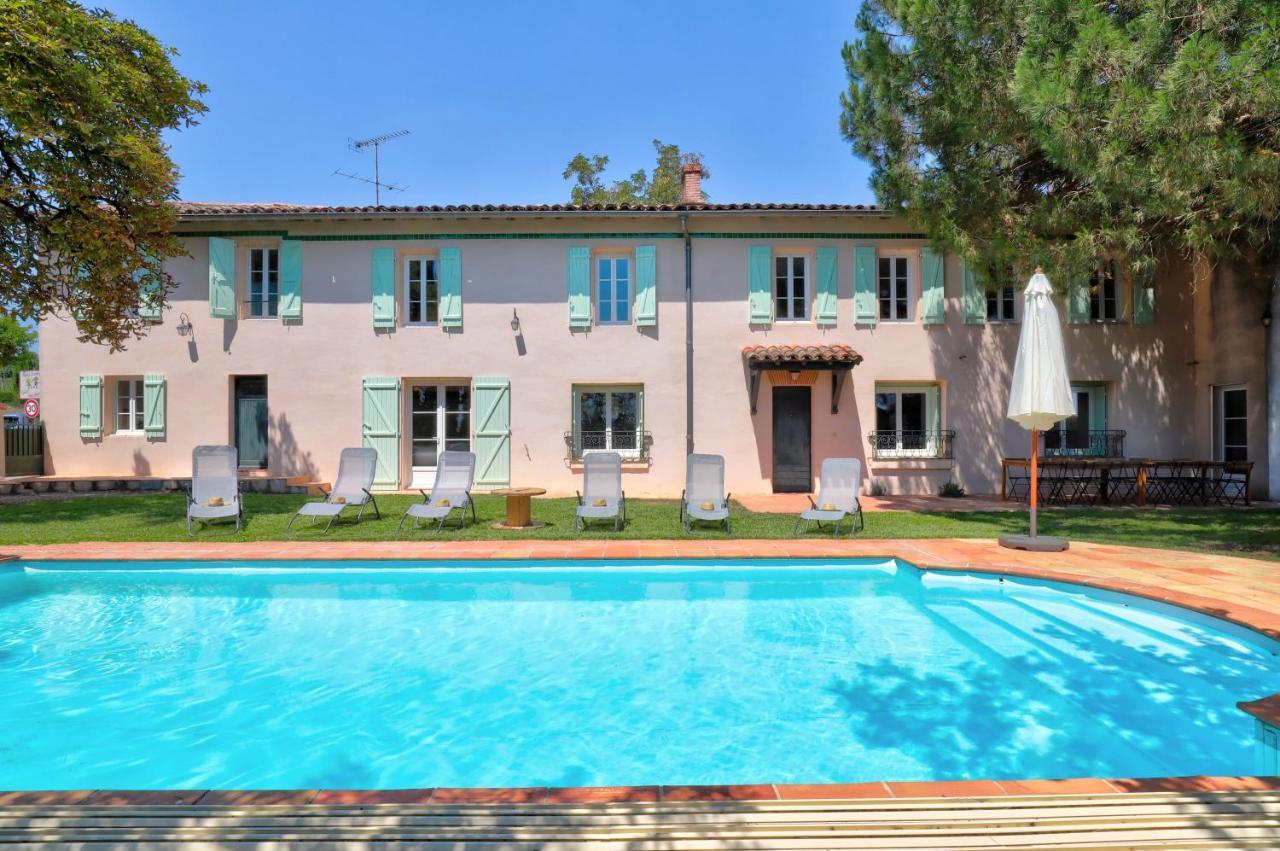 Gite La Grappe Occitane - 14 Personnes - Piscine Privee Ambres Bagian luar foto