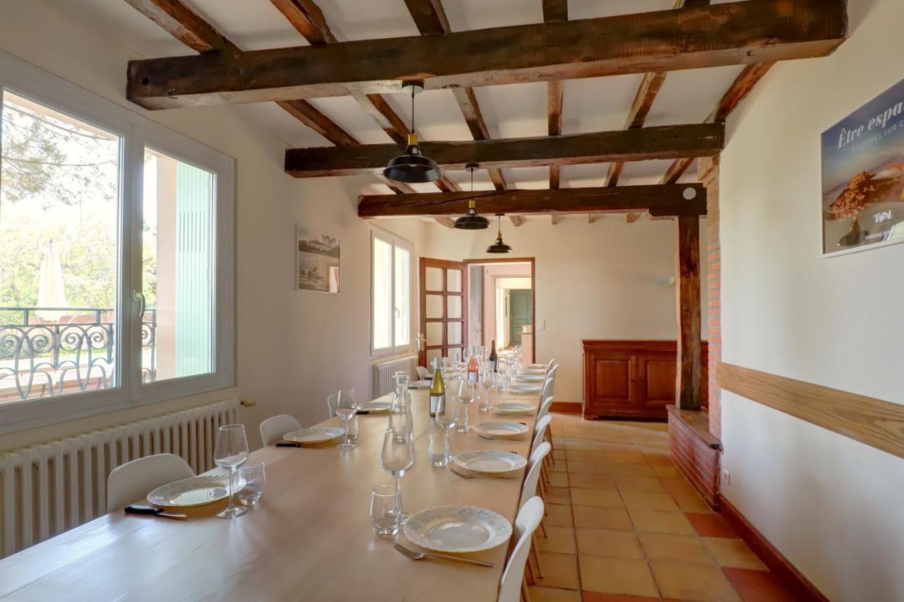 Gite La Grappe Occitane - 14 Personnes - Piscine Privee Ambres Bagian luar foto