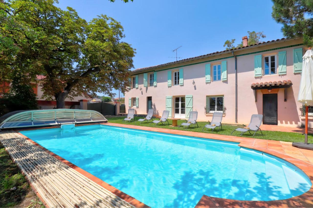 Gite La Grappe Occitane - 14 Personnes - Piscine Privee Ambres Bagian luar foto